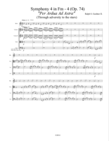 "Symphony #4 in Fm - 4 - Finale - (Op. 74) - 'Per Ardua Ad Astra'"